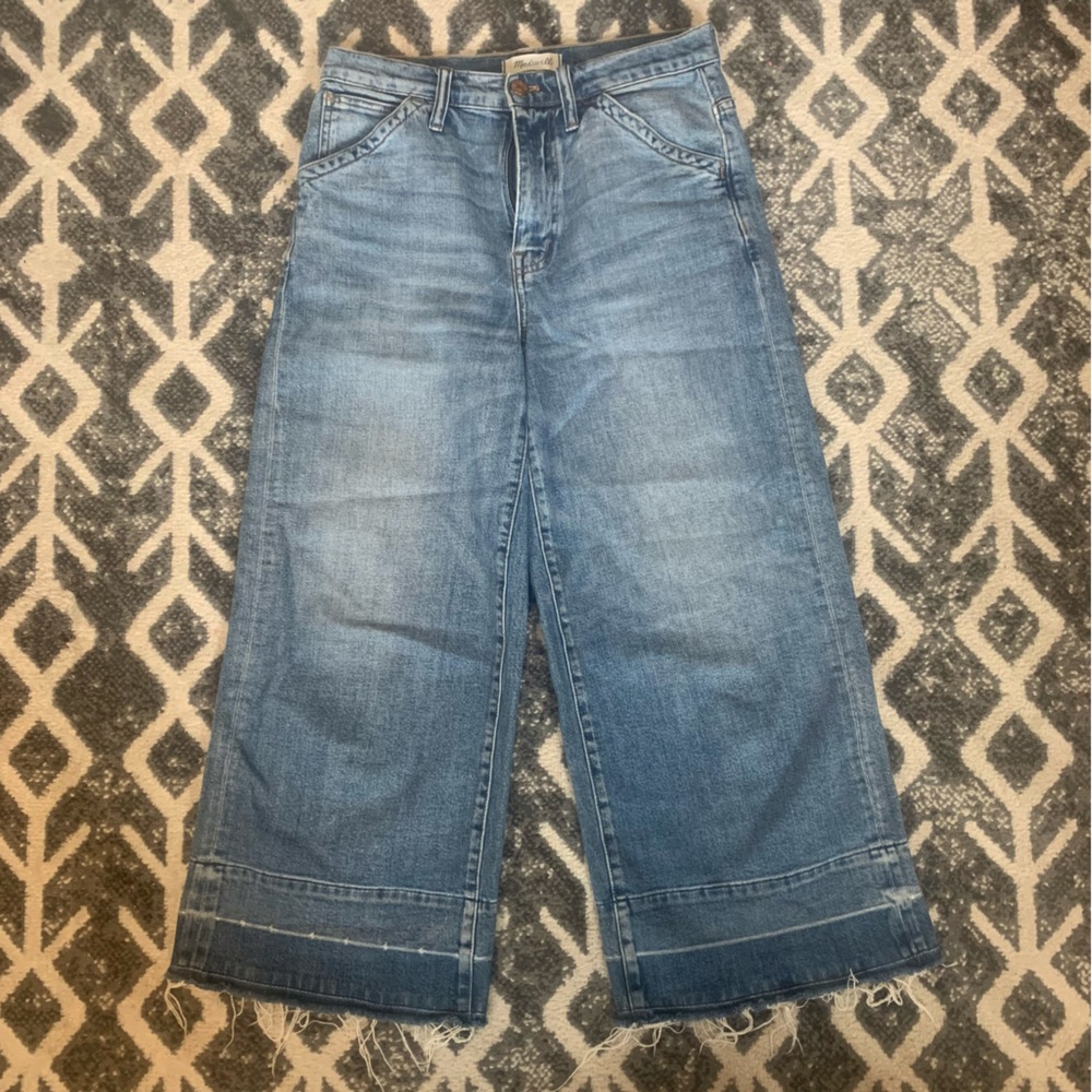 Madewell Wide Leg Crop Jeans